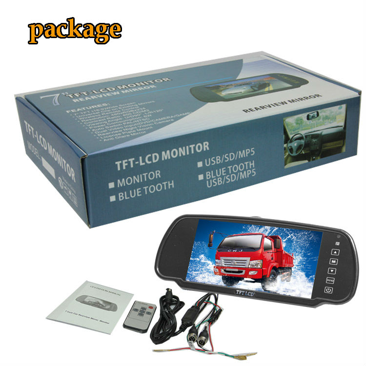 Rear view mirror car monitor