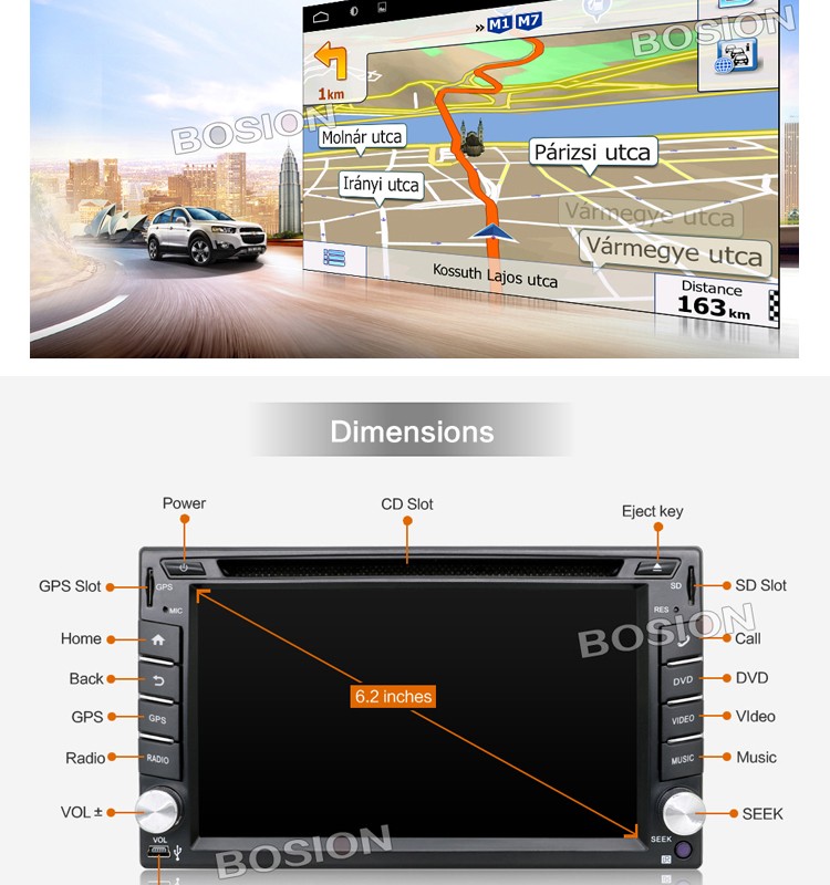 Android Universal Double Din Car Radio DVD GPS Navigation Audio Stereo Multimedia Head Unit BX-410 (10).jpg