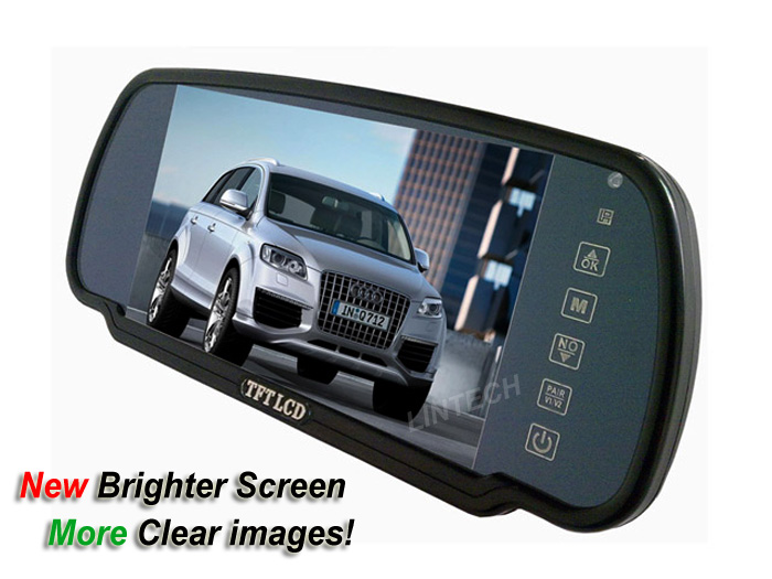 Rear view mirror car monitor