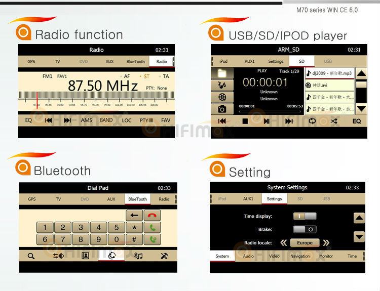 radio-usb sd-bt-setting-M70 logo