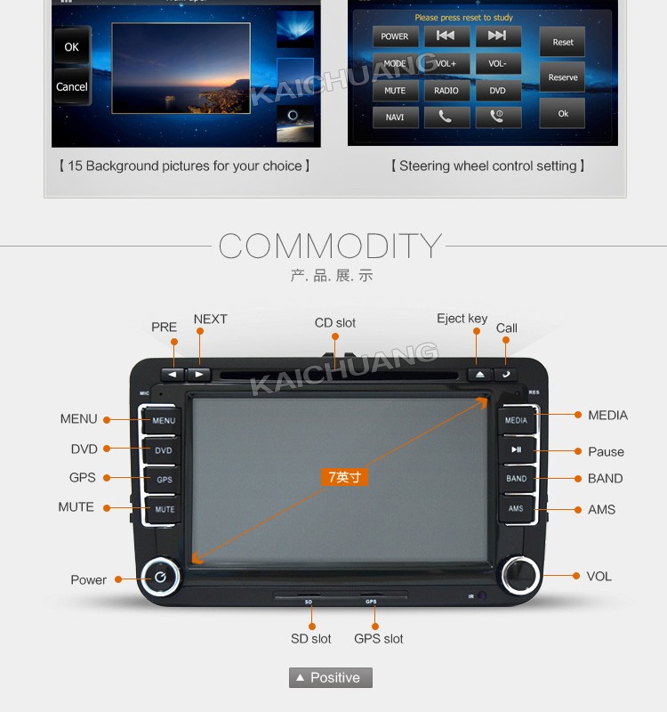 VW Passat Tiguan Touran Sharan Sagitar Santana Golf Car DVD Radio GPS Navigation Audio Stereo Multimedia BX-320 (11).jpg