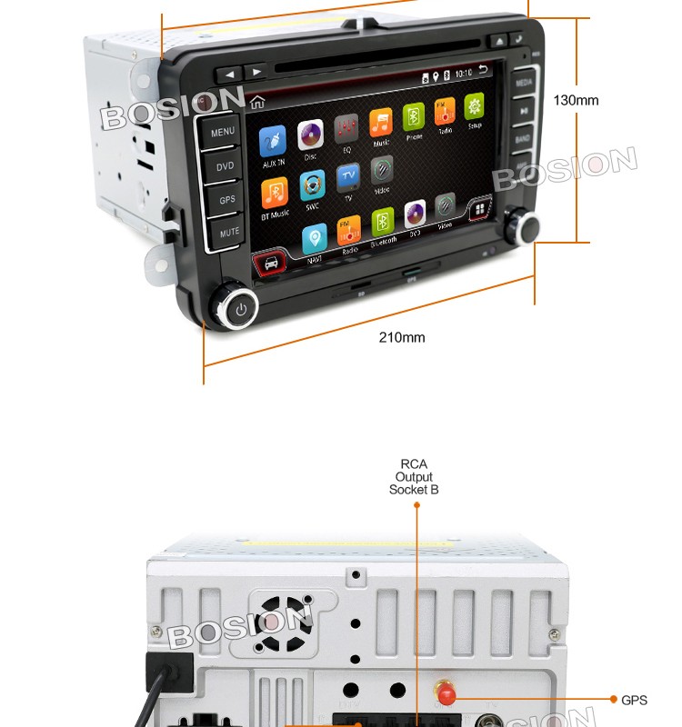 vw caddy radio player car audio