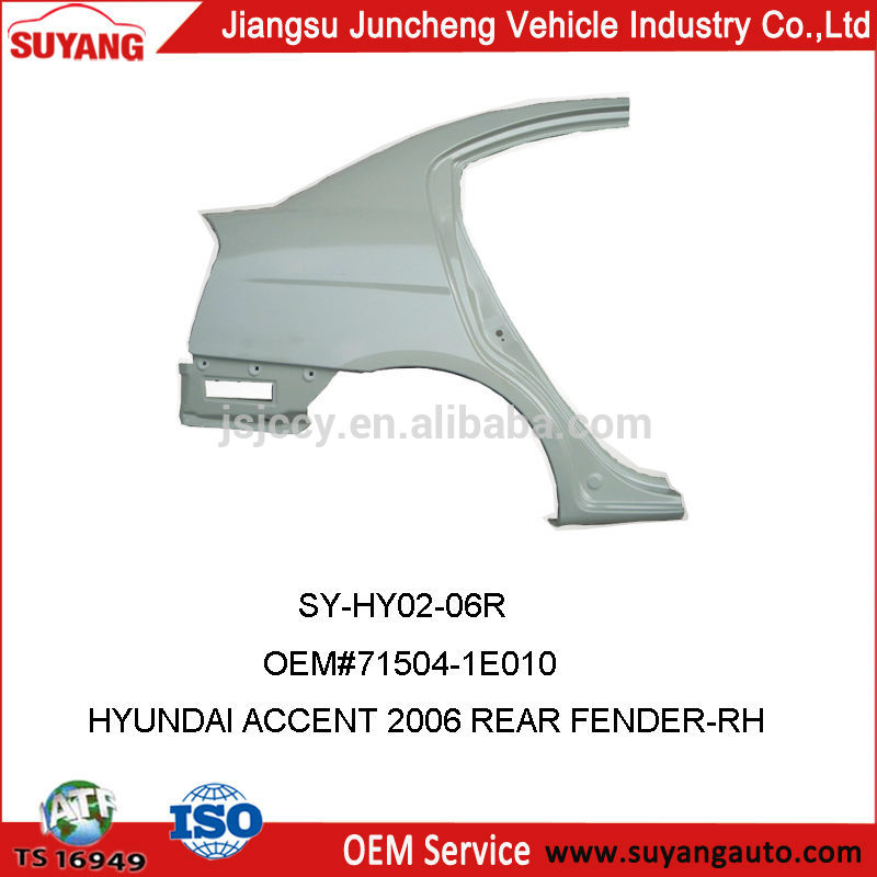 SY-HY02-06R OEM#71504-1E010 HYUNDAI ACCENT REAR FENDER-RH