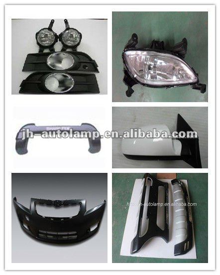 hyundai kia auto body parts car parts for lamp, mirror, bumper