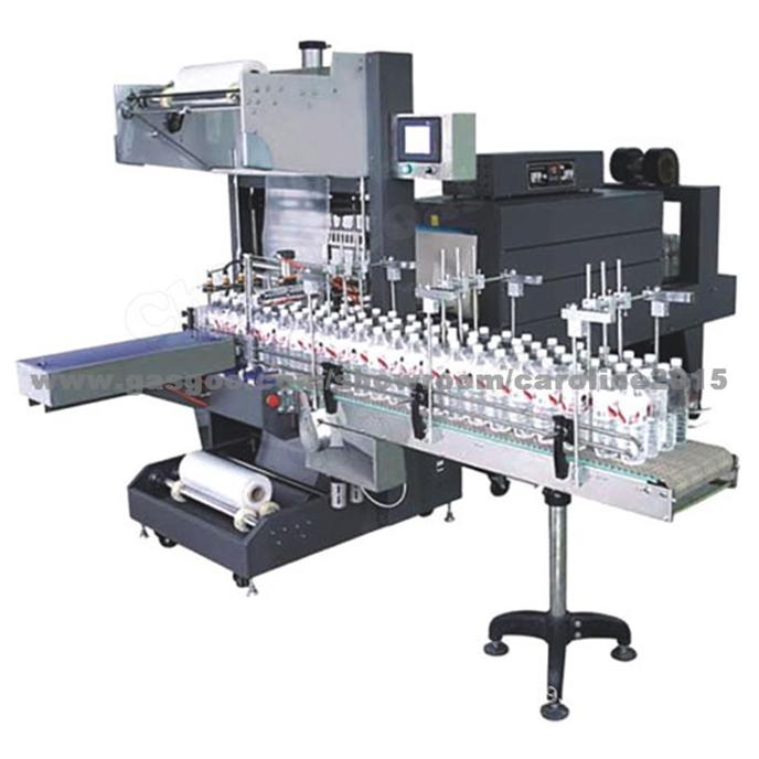 QSJ-5040A Automatic Sleeve Wrapper bottle packing machine+BSE-5040A Heat Shrink Tunnel 