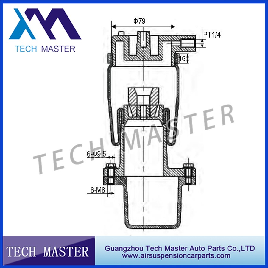 Rear Cabin Air Suspension Springs For Hino 50893914 Truck Air Spring Air Bellow.jpg