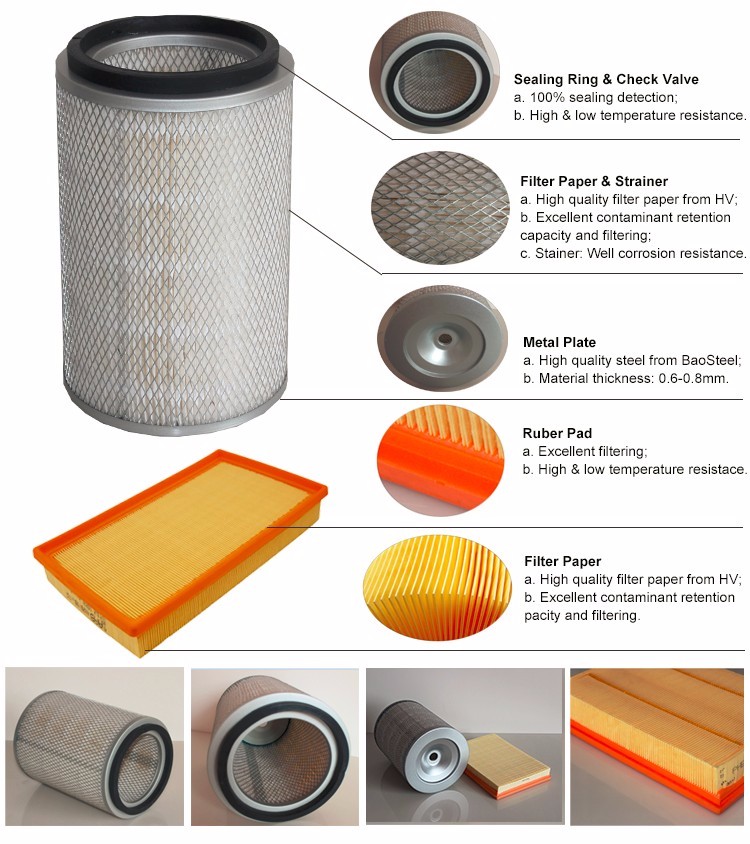 17801-70020 17801-37010 220/203mm Durable Design Auto Air Filter