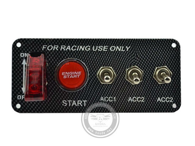 Racing Ignition Switch Panel Type C 2