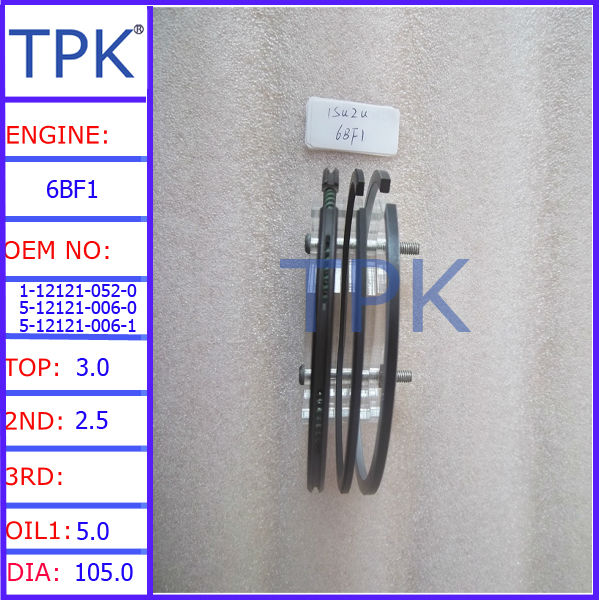 Isuzu 6BF1 Piston Ring 1-12121-052-0 5-12121-006-0 5-12121-006-1 .jpg