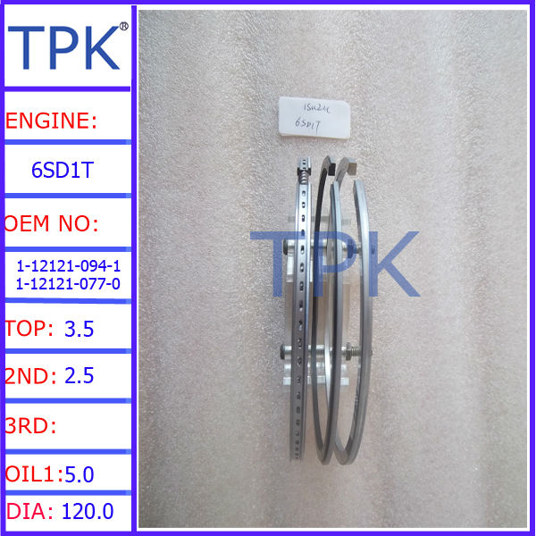 Isuzu 6SD1T Piston Ring 1-12121-094-1 1-12121-077-0.jpg