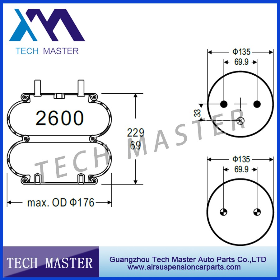 double Convoluted Industrial air spring for American PICK-UP  Firestone air bellows spring A01-760-0335.jpg