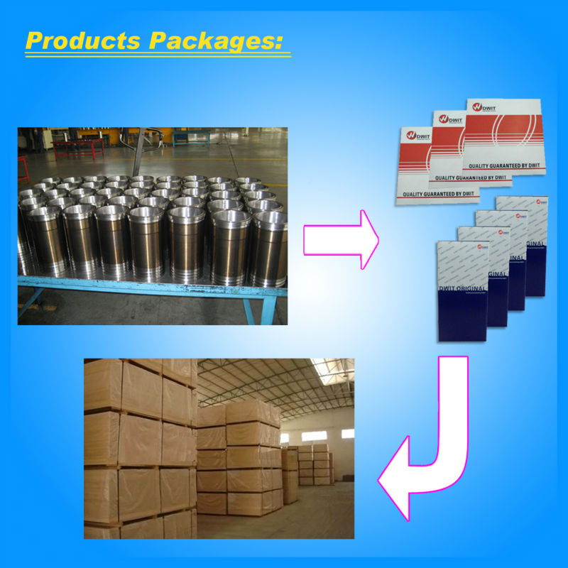 Machinery engine parts 4JB1cylinder liner  width=