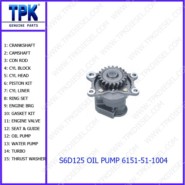 KOMATSU S6D125 OIL PUMP 6151-51-1004.jpg