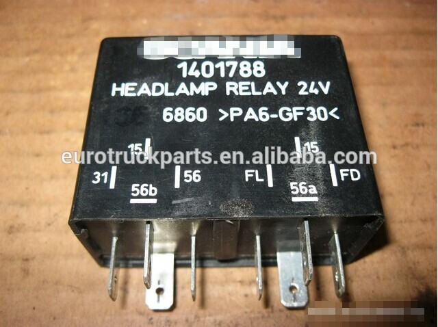 OEM 1902698 1401788 Heavy Duty European Tractor Relay Scania Truck 24v Head Lamp Relay.jpg