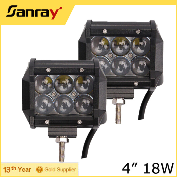 8024D-18w-22015 NEW 18W 4D Reflector Lens 4INCH CREE LED Work Light Bar Spot Lamp For Motorcycle Tractor Boat OffRoad Truck SUV 12v24v