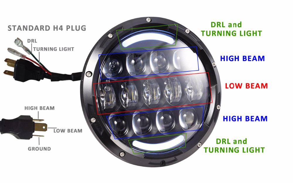 NEW 105W 7 inch Headlight