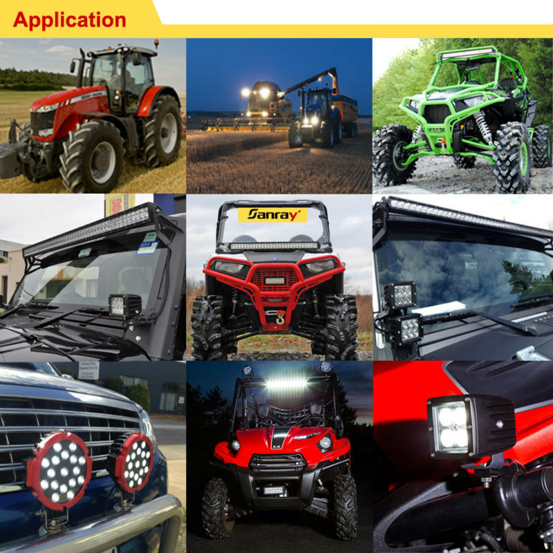 4inch round 27w car led tuning light led work light 12v led tractor work light