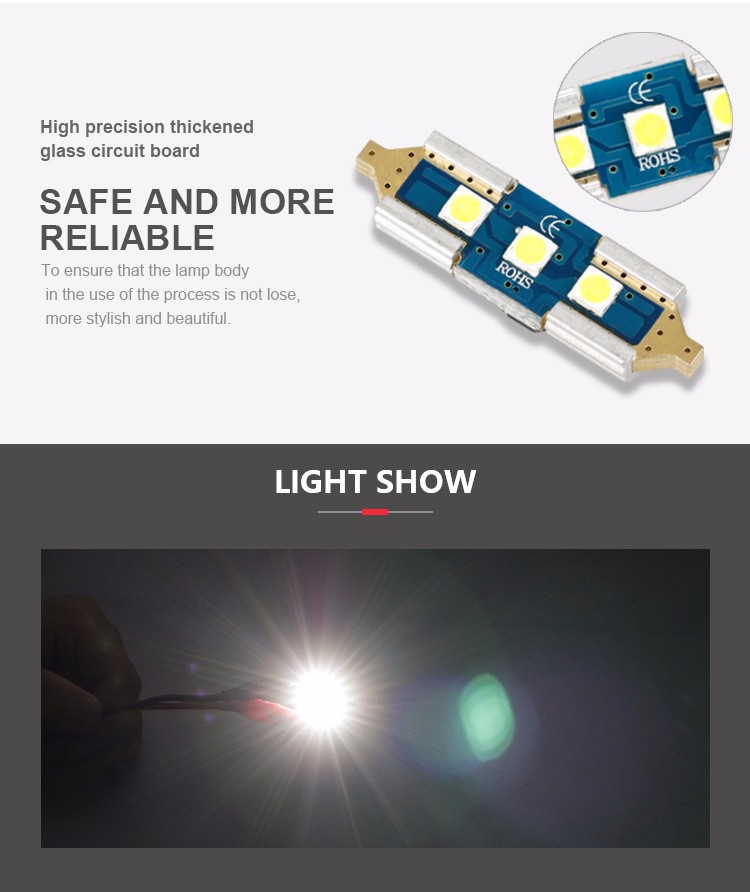 Canbus 39mm 5730SMD led festoon bulb C5W sv8.5 base 3w car accessories auto festoon lighting 4led festoon dome light (3).jpg