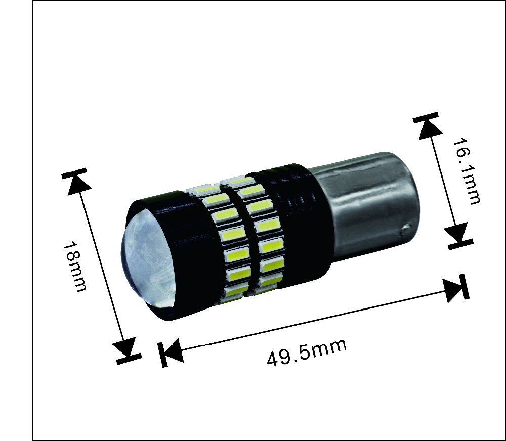 Car spare part one year warranty 1156 white led bulb 12 volt led light auto led brake lamp turn signal bulb
