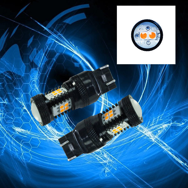 High Brightness LED Turn Signal Tail Light 3030 LED Switchback Amber Orange Color BA15S PA.jpg