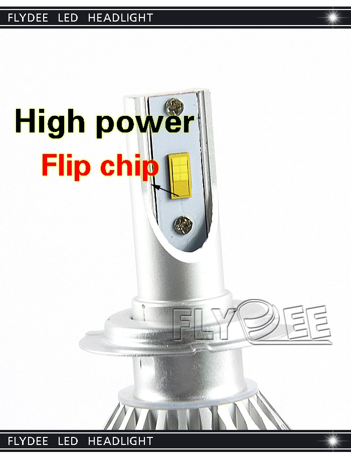 2016 China factory price Flip chip 36w 3800 lumen auto bulb C6F led headlight car h7 for skoda octavia