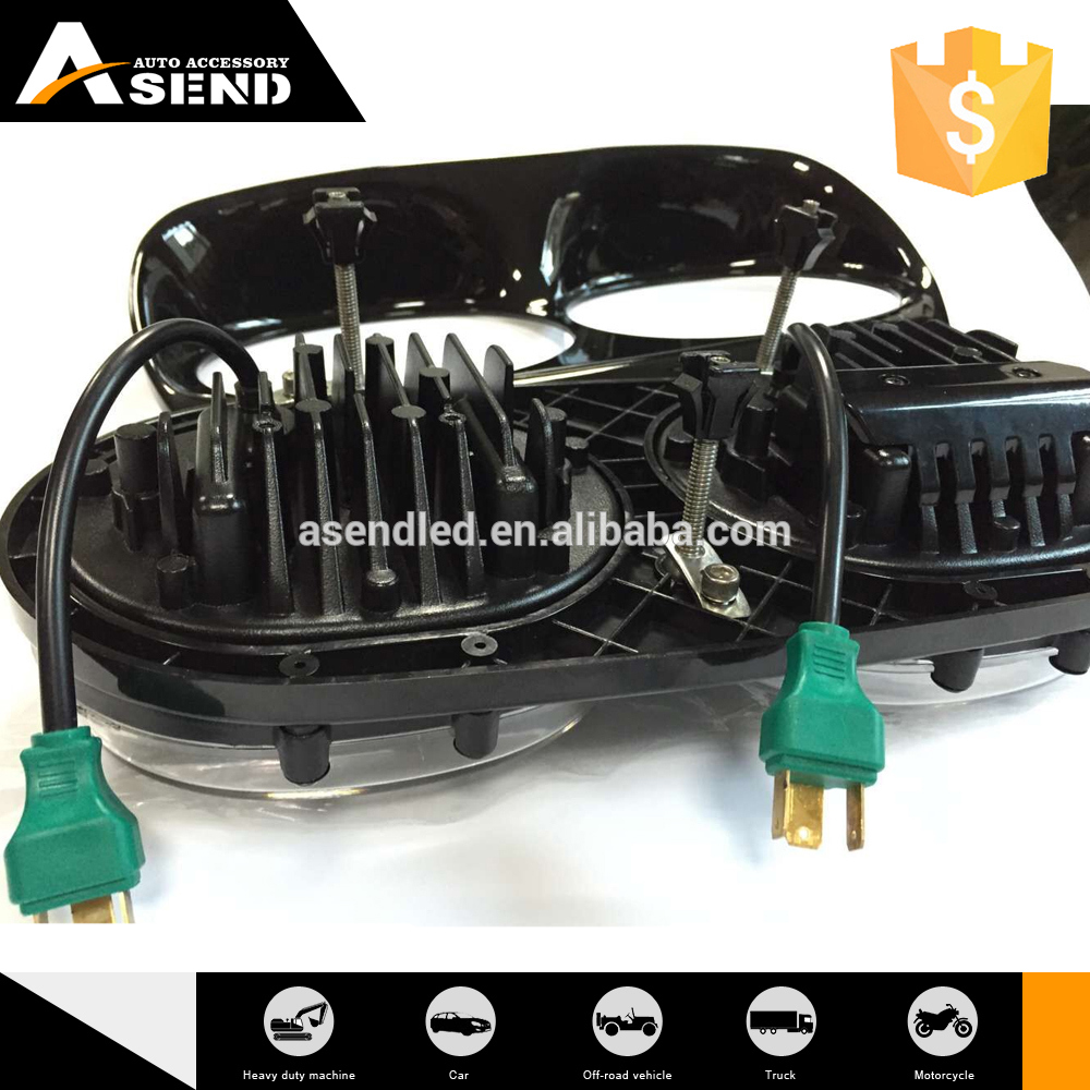 wholesale 90W Dual LED Headlight Assembly for Harley-Davidson Road Glide Hi/Lo Beam.jpg