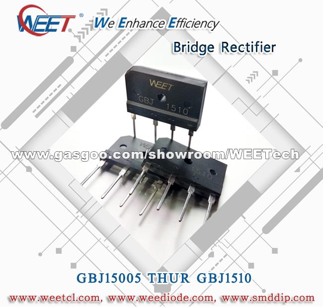 WEET Strong Item Electric Stoves Rectifier Bridge 1000V 25A GBJ2510 Flat and Thin Bridge Rectifier